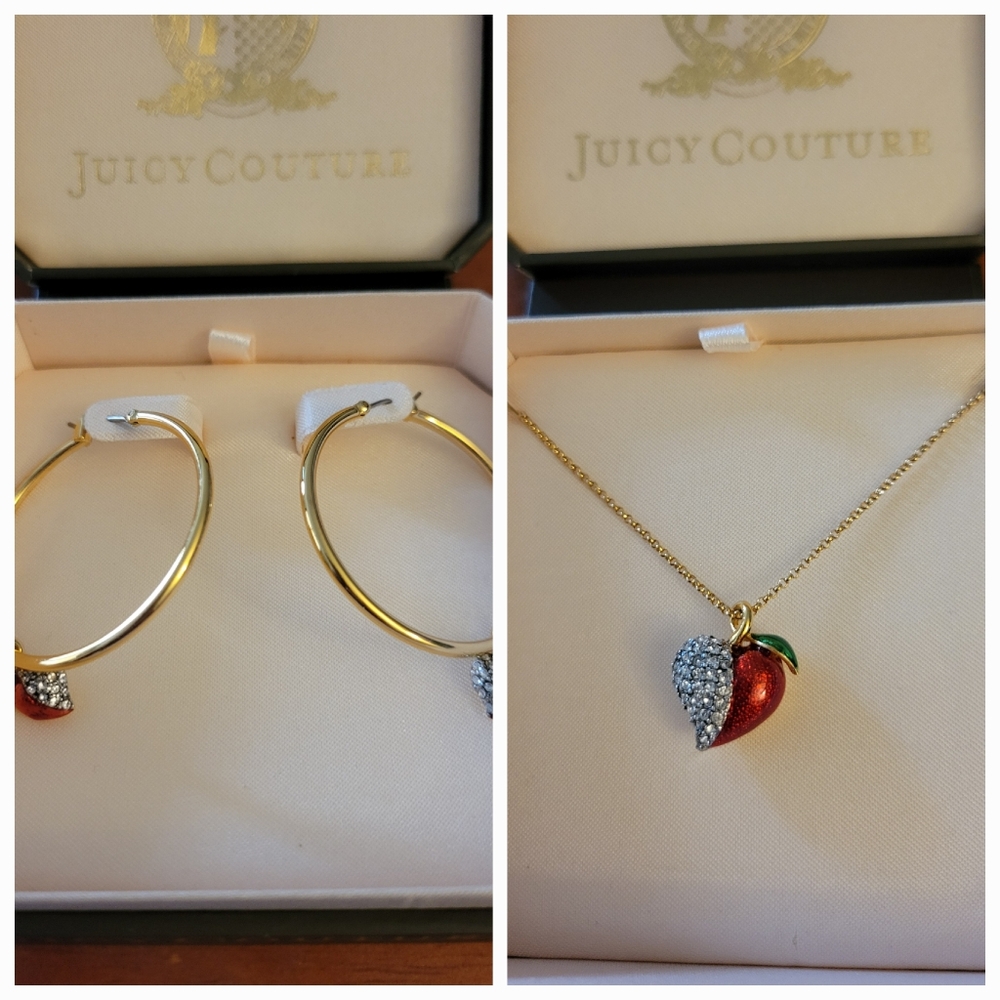 Juicy Couture necklace and earrings